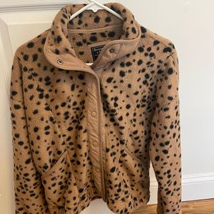 Abercrombie animal print fleece
